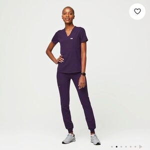 Women's Purple Jam Scrub top and jogger set